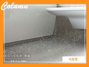 TOTOのユニットバス「ほっカラリ床」を清潔に保つ床ワイパー機能で、赤カビの発生を防ぐ