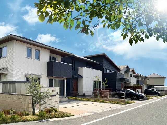 家族のつながりとプライバシーを両立した二世帯住宅の外観