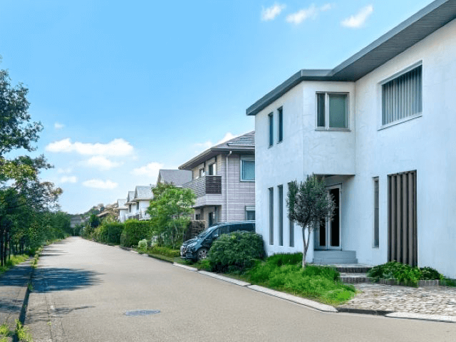 二世帯住宅の外観の参考イメージ。