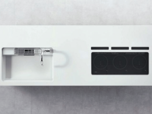 「PanasonicのトリプルワイドIHは3口横並びで調理がしやすいキッチン設備。鍋やフライパン同士がぶつかりにくく、ゆとりある調理スペースで家事効率を高めるコンロです。