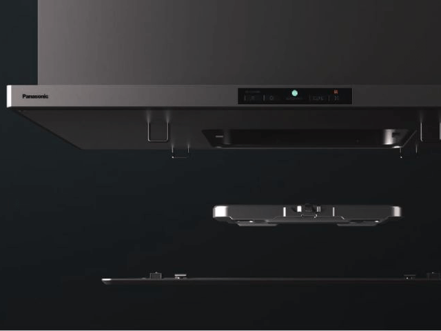 油汚れを自動で落とせるPanasonicほっとくリーンフードのスタイリッシュなレンジフード