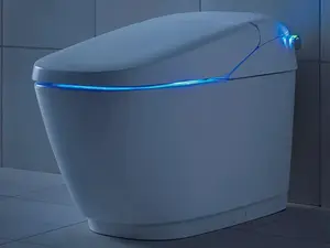 LIXILの高級トイレ「サティス」。流線形デザインと先進的な機能を備えたタンクレストイレの外観