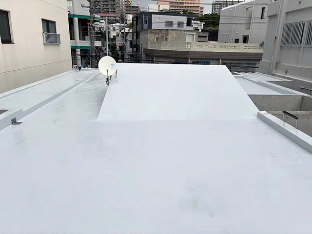 屋上防水施工後|ウレタン防水で全面リフレッシュ After写真