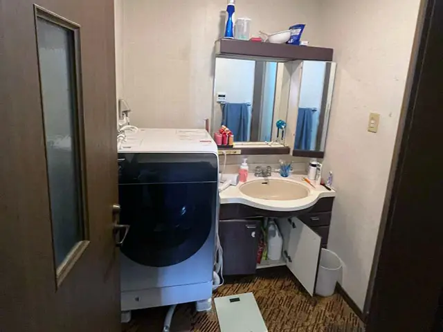 洗面脱衣所 Before写真