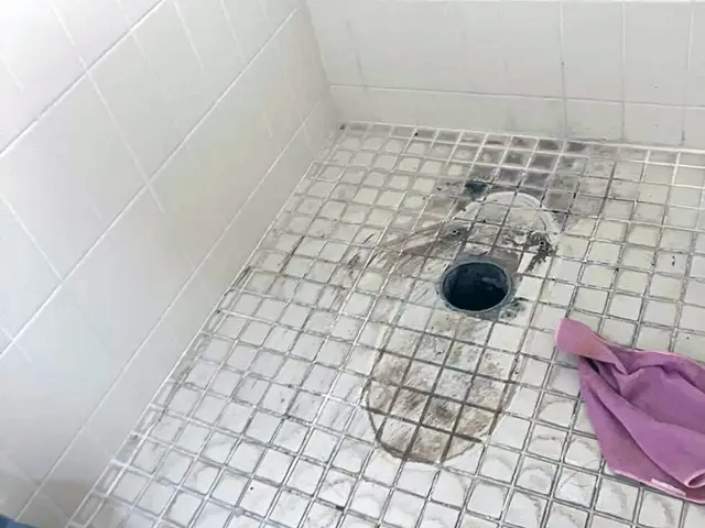 既存トイレの撤去作業