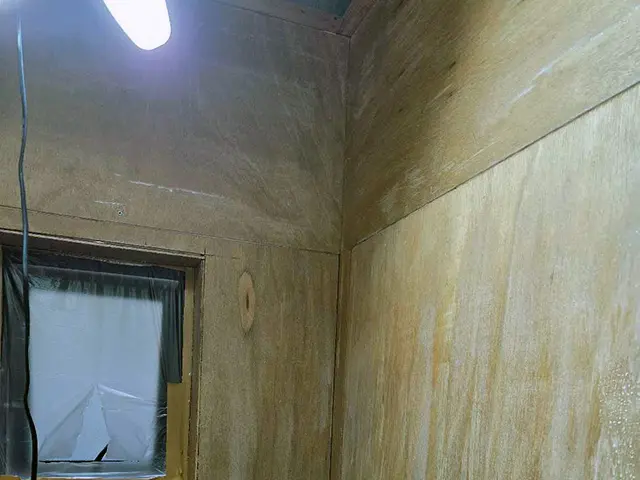 ベニヤ下地あく止め処理